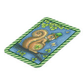 ST. PATRICK'S IRISH LEPRECHAUN SQUIRREL MAGNET (Linke Seite)