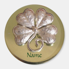 St. Patricks Irish Nachname Magnet! Gold Magnet