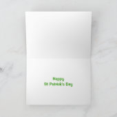 St Patrick's Irish Potato Personalisiert Karte (Innenseite)
