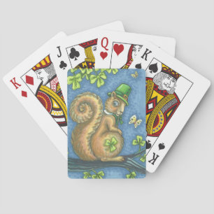 ST. PATRICK'S IRISH SQUIRREL PLAYER CARDS Poker Spielkarten