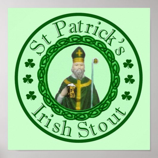 St. Patrick's Irish Stout Poster (Vorne)