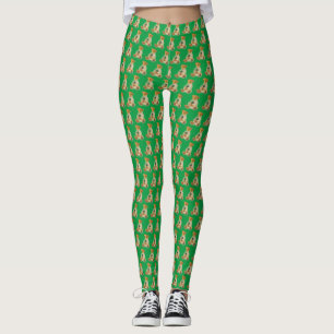 St. Patrick's Irish Teddy Bear Print Leggings