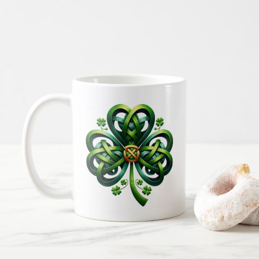 St. Patricks Kaffeetasse (Mit Donut)