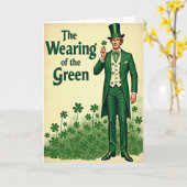 St. Patrick's Karte 'Wearing Of The Green' (Gelbe Blume)