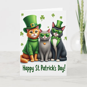 St Patricks Katzen Für Partner Karte