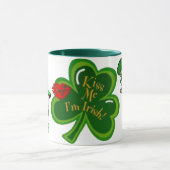 St. Patrick's Kiss Me Ich bin irische Tasse (Zentrum)
