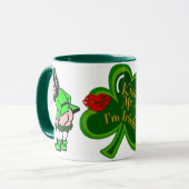 St. Patrick's Kiss Me Ich bin irische Tasse (Vorderseite Links)