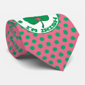 St. Patrick's Kiss Me I'm Irish Polka Dot Necktie Krawatte (Gerollt)