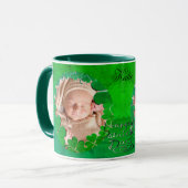 St. Patrick's Kleeblatt +Foto Tasse (Vorderseite Links)