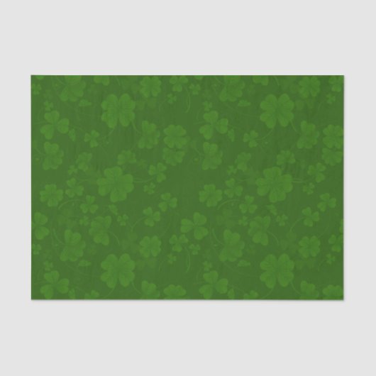 St. Patrick's Kleeblatt Seidenpapier (Vorderseite)