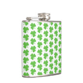 St. Patricks Kleeblatt Vinyl umwickelte Flasche Flachmann (Rechts)