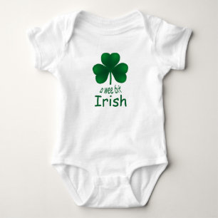 St Patrick's Kleeblatt Wee Bit Irish Säugling Str Baby Strampler