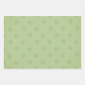 St. Patrick's Kleeblatts Blassgrün Geschenkpapier Set (Vorderseite 3)