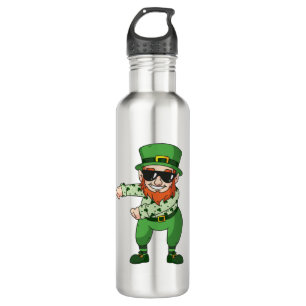 St Patricks Kobold-Flossing-Tanz Edelstahlflasche