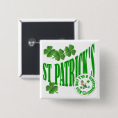St Patrick's, küss mich, ich bin ein Kobobold Button (Vorne & Hinten)