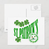 St Patrick's, küss mich, ich bin ein Kobobold Postkarte (Vorne/Hinten)
