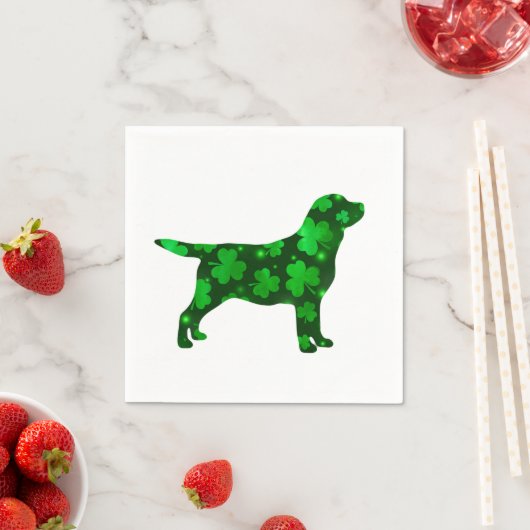 St.Patrick's Labrador - Black Lab Serviette (Beispiel)