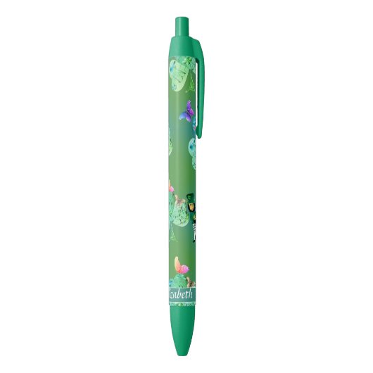 St. Patrick's Leprechaun Kleeblatt Pen Kugelschreiber (Unterseite (Vertikal))