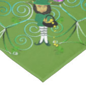 St. Patrick's Leprechaun Kleeblatts Tablecloth Tischdecke (Schrägansicht)