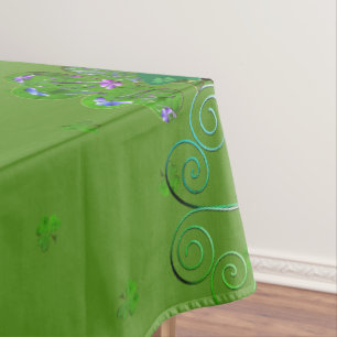 St. Patrick's Leprechaun Kleeblatts Tablecloth Tischdecke