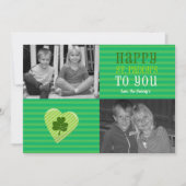 St. Patrick's Liebe Foto Card (Vorderseite)