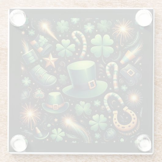 St. Patrick's Luck Glasuntersetzer (Rückseite)