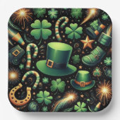 St. Patrick's Luck Pappteller (Vorderseite)