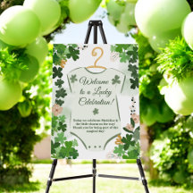 St. Patrick's Lucky Charm Baby Shower Willkommen