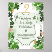 St. Patrick's Lucky Charm Baby Shower Willkommen Poster (Vorne)
