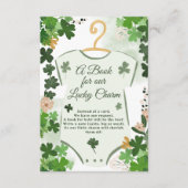 St. Patrick's Lucky Charm Books for Baby Shower Begleitkarte (Vorderseite)