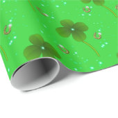 St. Patrick's Lucky Clover Geschenkpapier (Rolleneckpunkt)