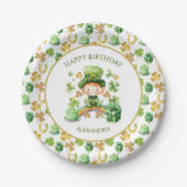 St Patricks Lucky Eins Erstgeburtenpapier-Platte Pappteller (Vorderseite)