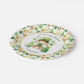 St Patricks Lucky Eins Erstgeburtenpapier-Platte Pappteller (Schrägansicht)