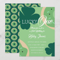 St. Patricks Lucky Erster Geburtstag Kleeblatt Don