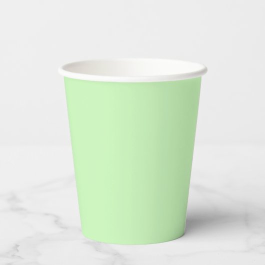 St Patricks Lucky Four Leaf Green Clover Pattern Pappbecher (Rückseite)