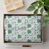 St. Patrick's Lucky Leprechaun, Coin und Clovers Seidenpapier (Geschenk)