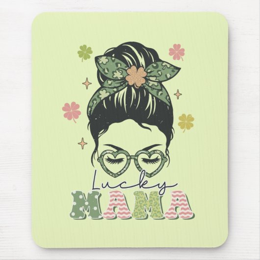 St. Patrick's Lucky Mama Mousepad (Vorne)