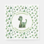 St Patricks Lucky One Dinosaur Paper Napkin Serviette (Vorderseite)