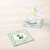 St Patricks Lucky One Dinosaur Paper Untersetzer (Vor Ort)