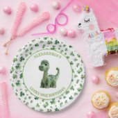St Patricks Lucky One Dinosaur Papierplatte Pappteller (Party)