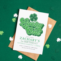 St. Patrick's Lucky One Erste Geburtstagseinladung