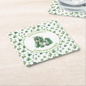 St Patricks Lucky One Unicorn Paper Untersetzer (angewinkelt)