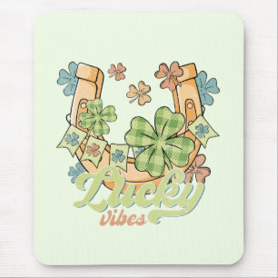 St. Patrick's Lucky Vibes Mousepad
