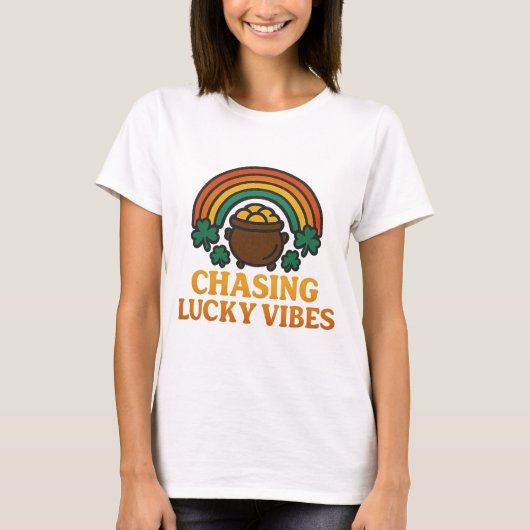 St. Patrick's Lucky Vibes T-Shirt (Vorderseite)