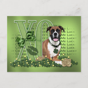 St Patricks - Me Lucky Charm - Boxer - Vindy Postkarte