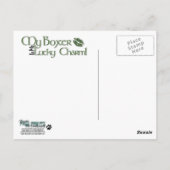 St Patricks - Me Lucky Charm - Boxer - Vindy Postkarte (Rückseite)
