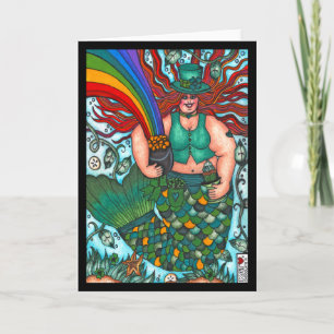 St. Patrick's Mermaid Card Karte