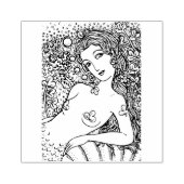 ST. PATRICK'S MERMAID IN IRISCHEM MEER, FANTASY SI GUMMISTEMPEL (Prägung)