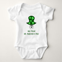 St. Patrick's Mushroom Baby Bodysuit