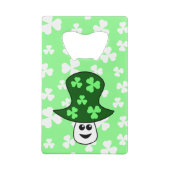 St. Patrick's Mushroom Bottle Opener Kreditkartenflaschenöffner (Rückseite)